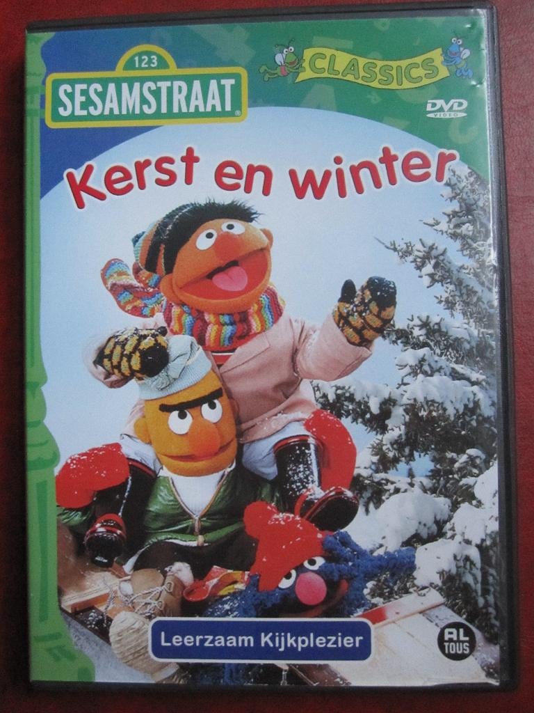 Sesamstraat Kerst en Winter, Cd's en Dvd's, Dvd's | Kinderen en Jeugd, Zo goed als nieuw, Educatief, Alle leeftijden, Ophalen of Verzenden
