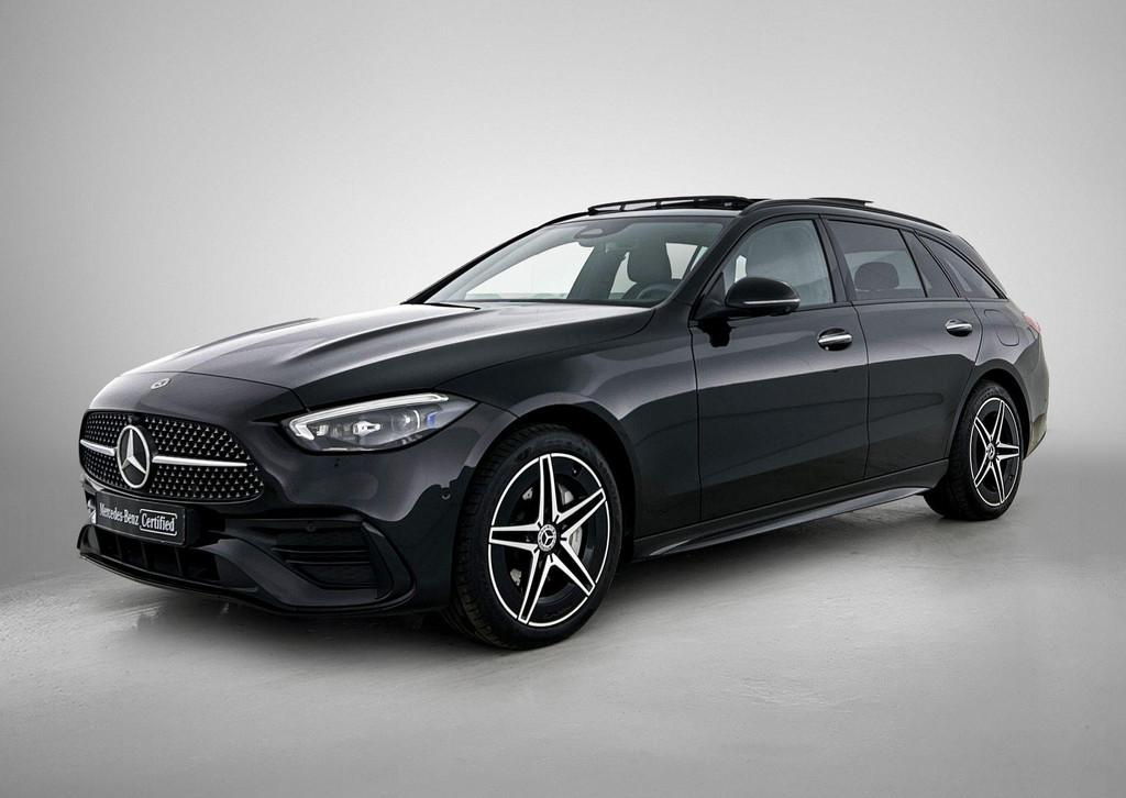 Mercedes-Benz C-klasse Estate C 300 e AMG Line Night Pack |, Auto's, Automaat, 4 cilinders, Zwart, 5 deurs