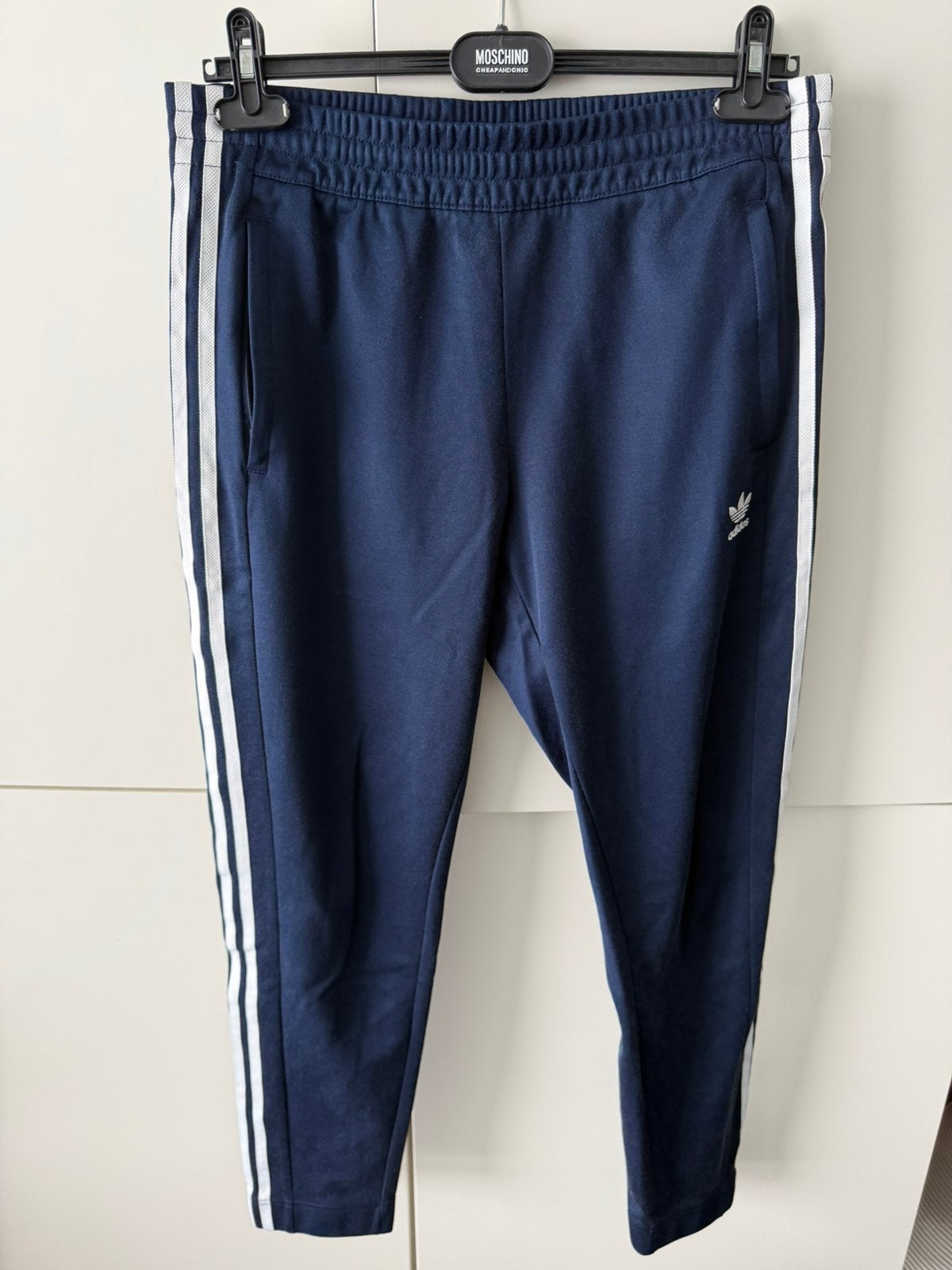 Adidas Originals Adibreak popper pants navy maat M, Enlèvement ou Envoi, Taille 48/50 (M), Bleu