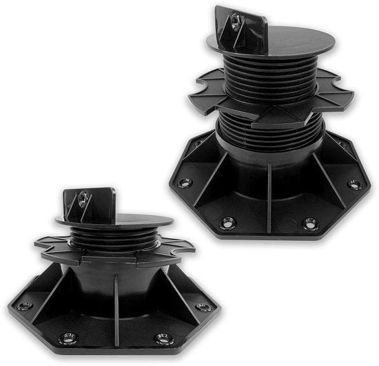 20 verstelbare terrasdragers 60–140 mm met L-adapter, Jardin & Terrasse, Enlèvement, Neuf, Synthétique