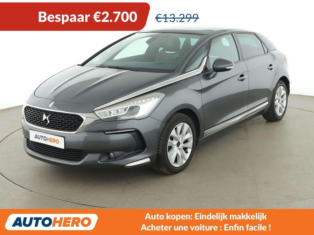 DS Automobiles DS 5 1.6 THP (bj 2015, automaat), Auto's, DS, Parkeersensor, Gebruikt, 1504 kg, Leder