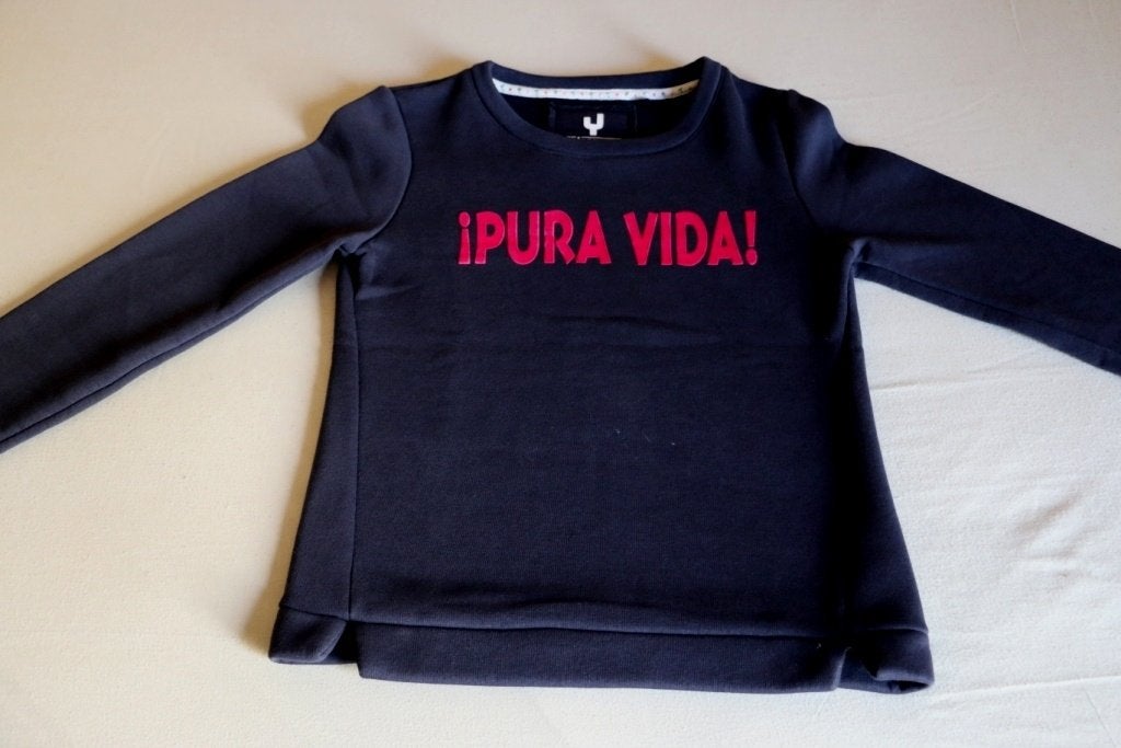 blauwe trui Pura Vida - Ayacucho - maat 164 - 14j, Enfants & Bébés, Vêtements enfant | Taille 164, Comme neuf, Fille, Pull ou Veste