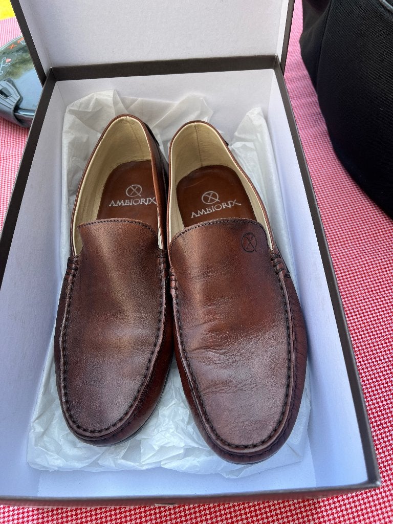 Nieuwe lederen loafers van Ambiorix maat 43, Kleding | Heren, Schoenen, Ambiorix, Bruin, Nieuw, Loafers