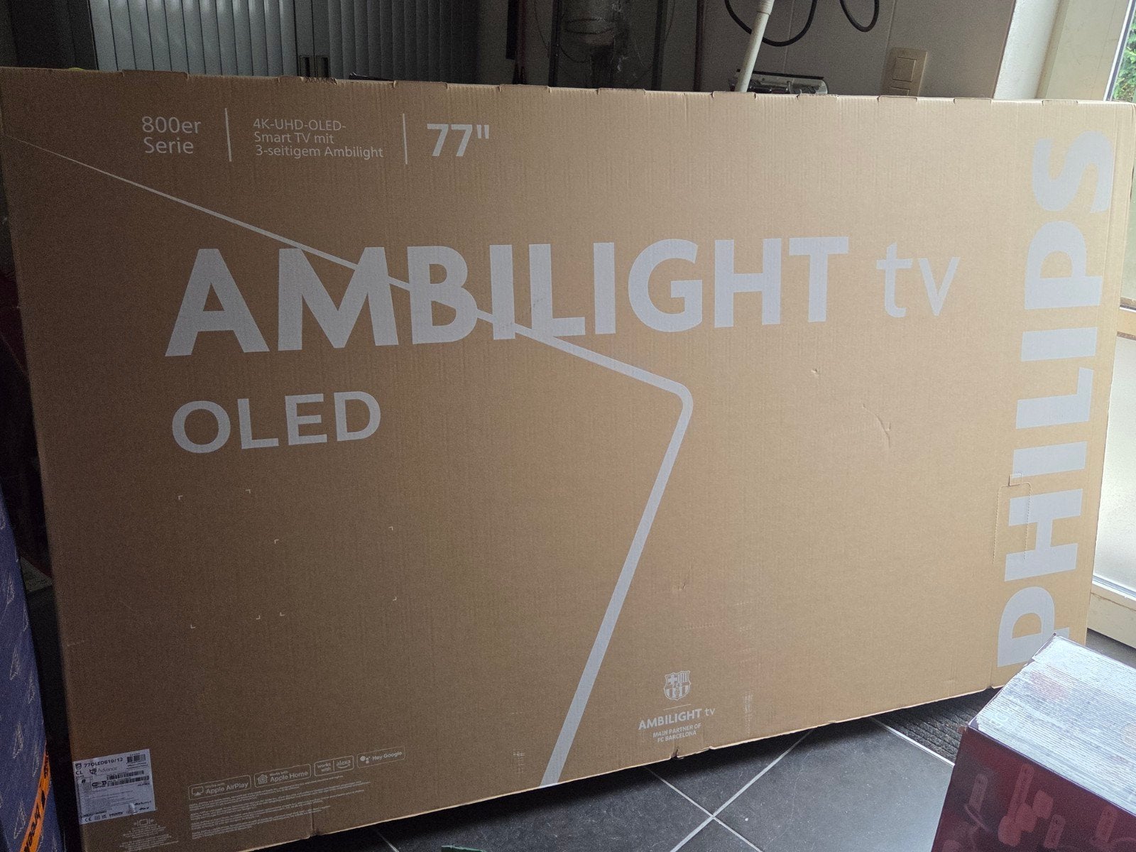 Philips ambilight 77OLED810/12 garantie nieuw €2500, TV, Hi-fi & Vidéo, Télévisions, OLED, 100 cm ou plus, Philips, Smart TV, Enlèvement
