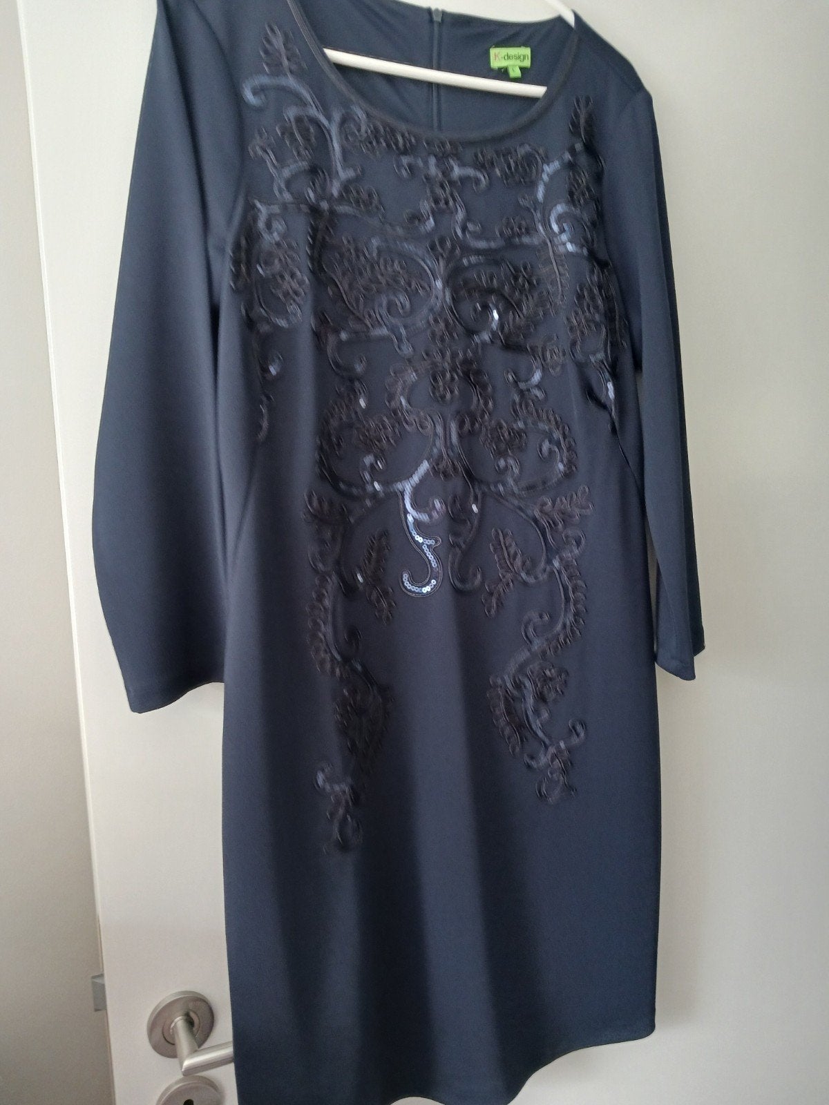 Blauw Kleed merk K Design te koop.M 40-42, Kleding | Dames, K Design, Blauw, Zo goed als nieuw, Boven de knie