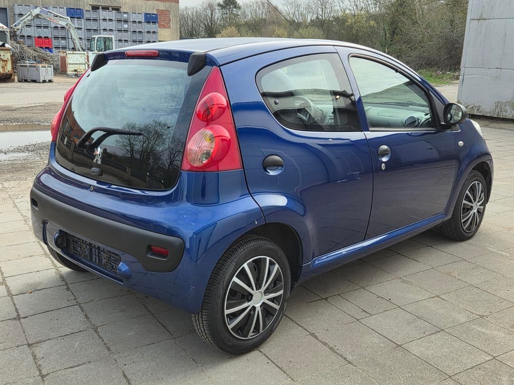 Peugeot 107 1.0 12V | Blauw Metallic | 5-Deurs | Topstaat, Voorwielaandrijving, 4 zetels, Stof, Zwart