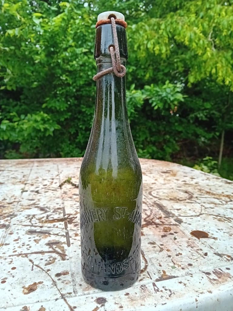 Oude bierfles brouwerij Sint Amand in Sint Amandsberg Gent, Enlèvement ou Envoi