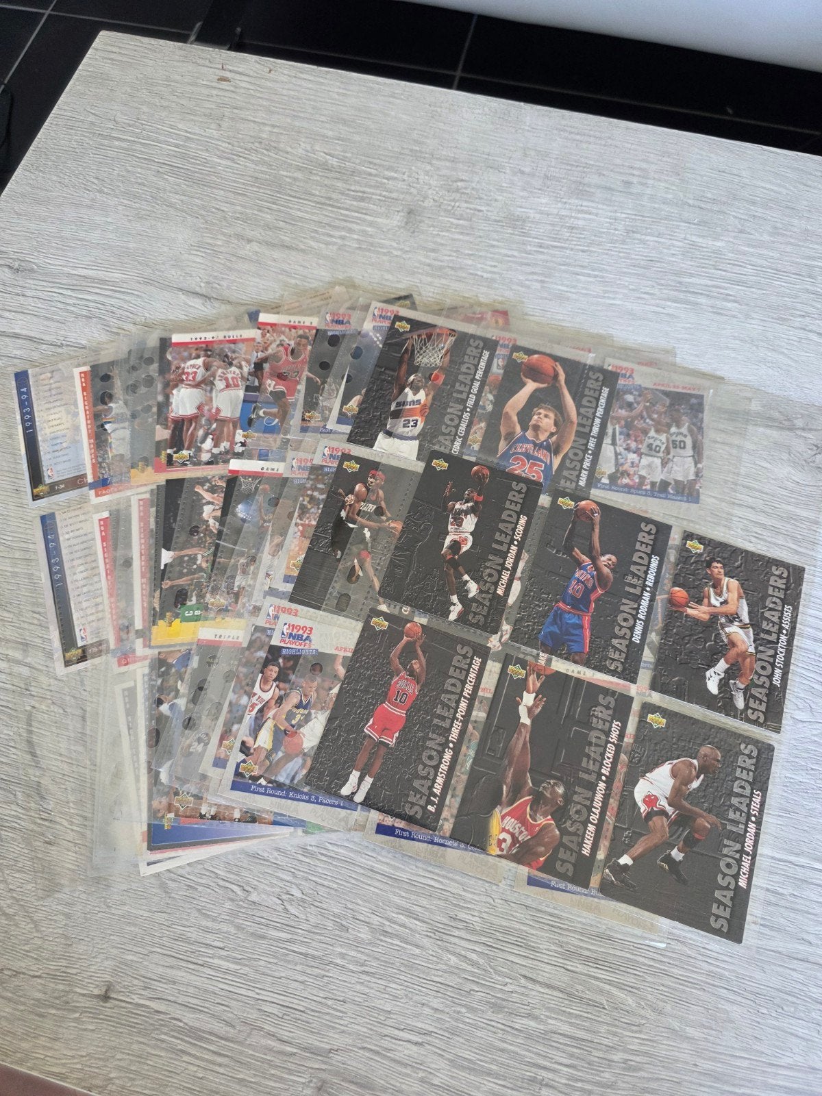 NBA Upper Deck-kaartenset uit 1994, Ophalen of Verzenden, Gebruikt, Meerdere kaarten