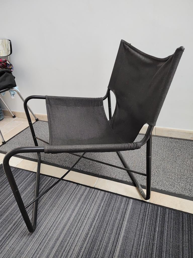 Gemakkelijke zetel voor tuin, balkon, veranda of terras, Ophalen, Gebruikt, Metaal