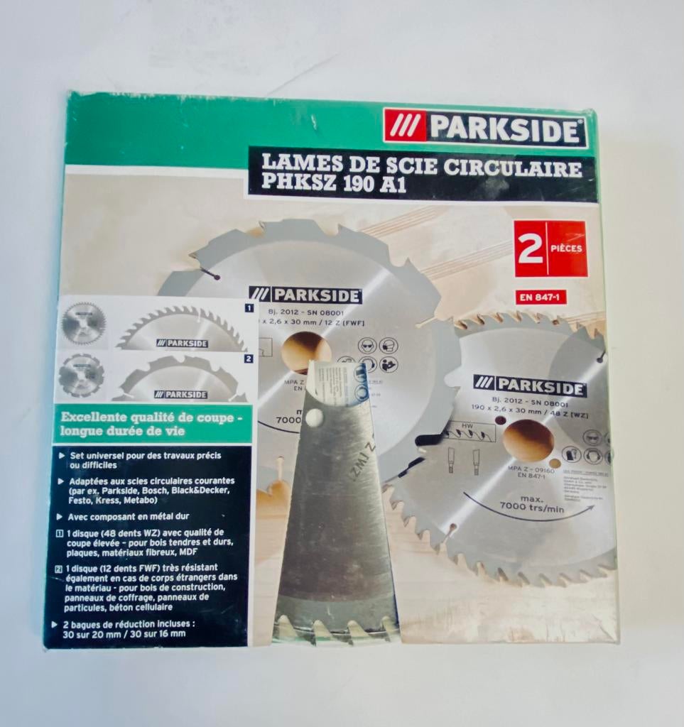 2 nieuwe Handcirkelzaagbladen., Doe-het-zelf en Bouw, Gereedschap | Zaagmachines, Nieuw, Cirkelzaag, Ophalen of Verzenden