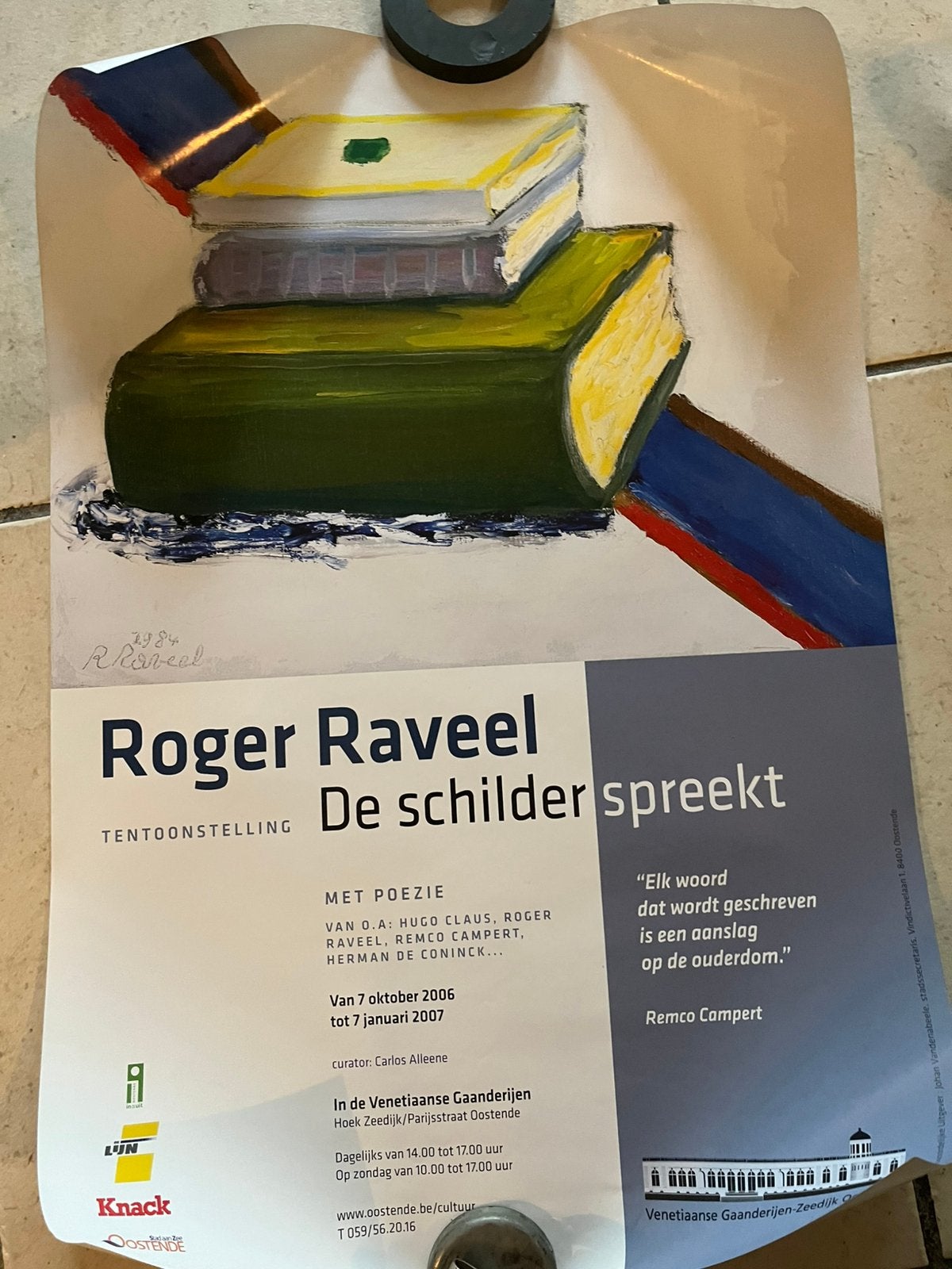 Poster Roger Raveel, Ophalen