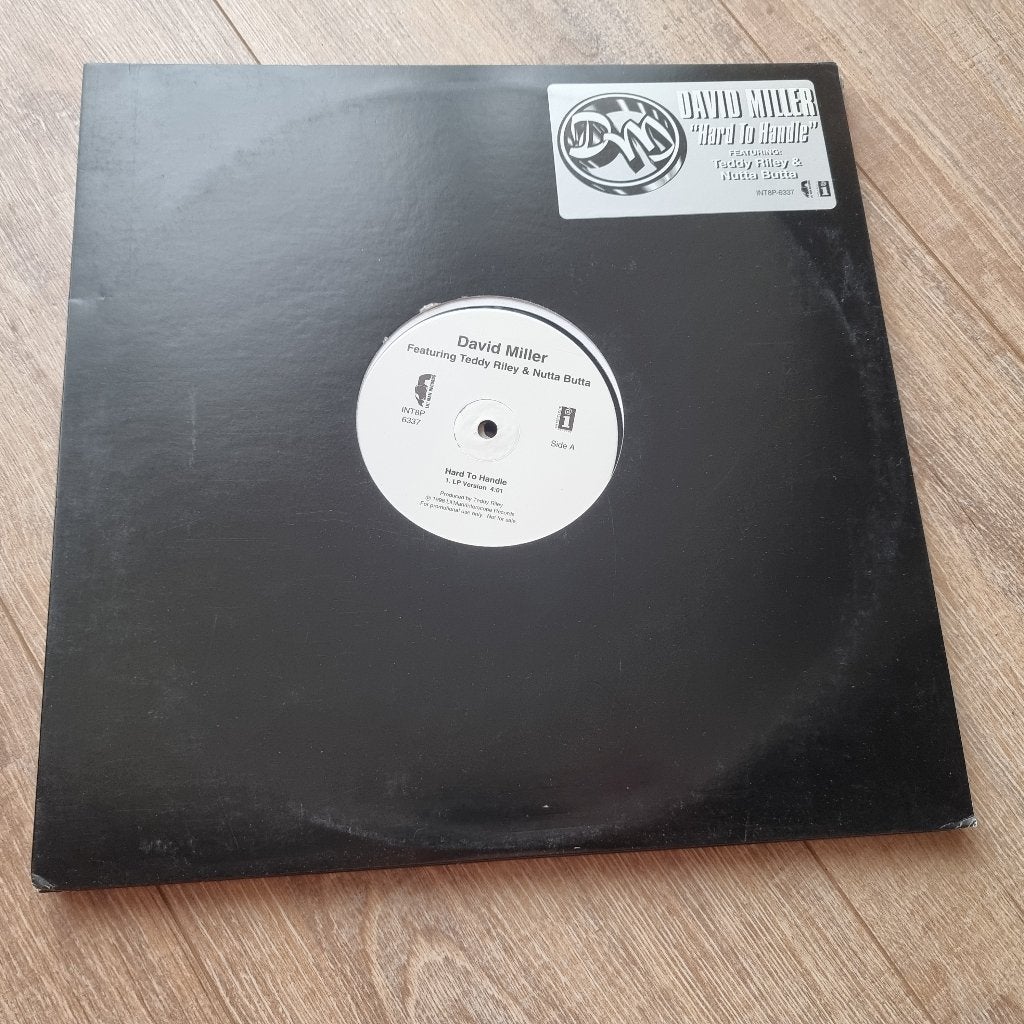 12" David Miller ft Teddy Riley&Nutta Butta – Hard To Handle, CD & DVD, Vinyles Singles, 12 pouces, Enlèvement ou Envoi, 1980 - 1989