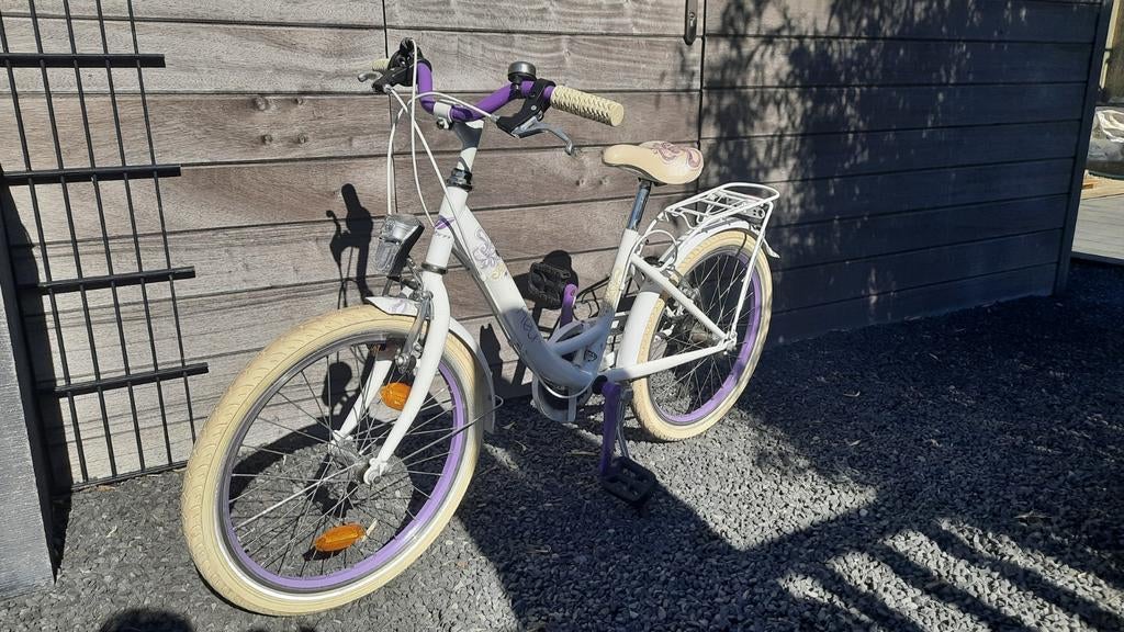 Fleur kinderfiets meisjes 20 inch, Fietsen en Brommers, 20 inch of meer, Gebruikt, Velgrem, Versnellingen