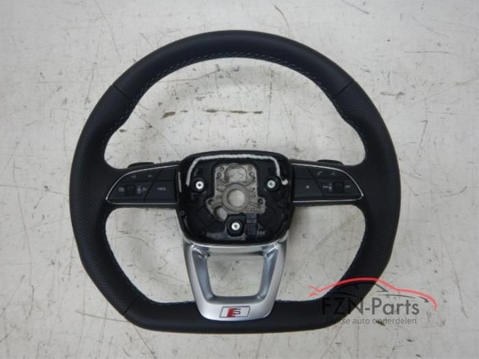 Audi Q7 Q8 4M0 S-Line Stuur MF+F1+VIEW Leer Leder Leren, Auto-onderdelen, Ophalen of Verzenden, Gebruikt