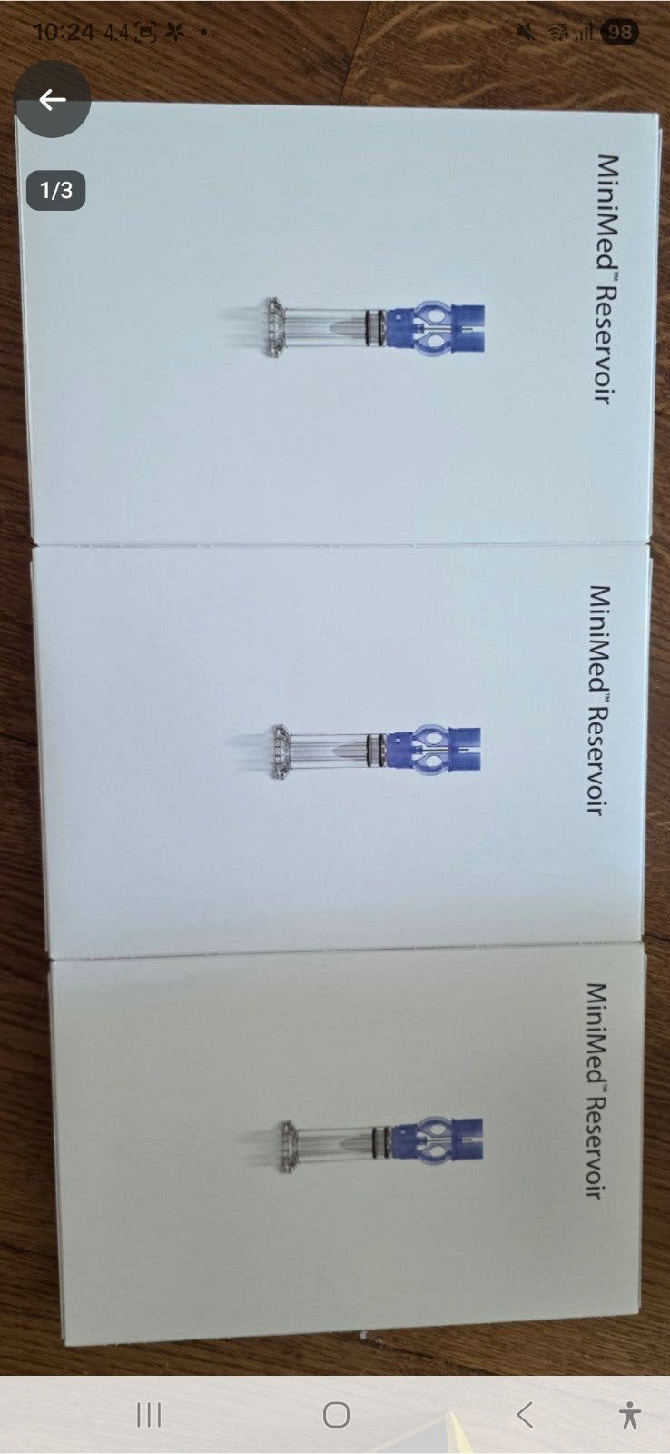 Réservoir Medtronic MiniMed 3 ml, Enlèvement ou Envoi, Neuf