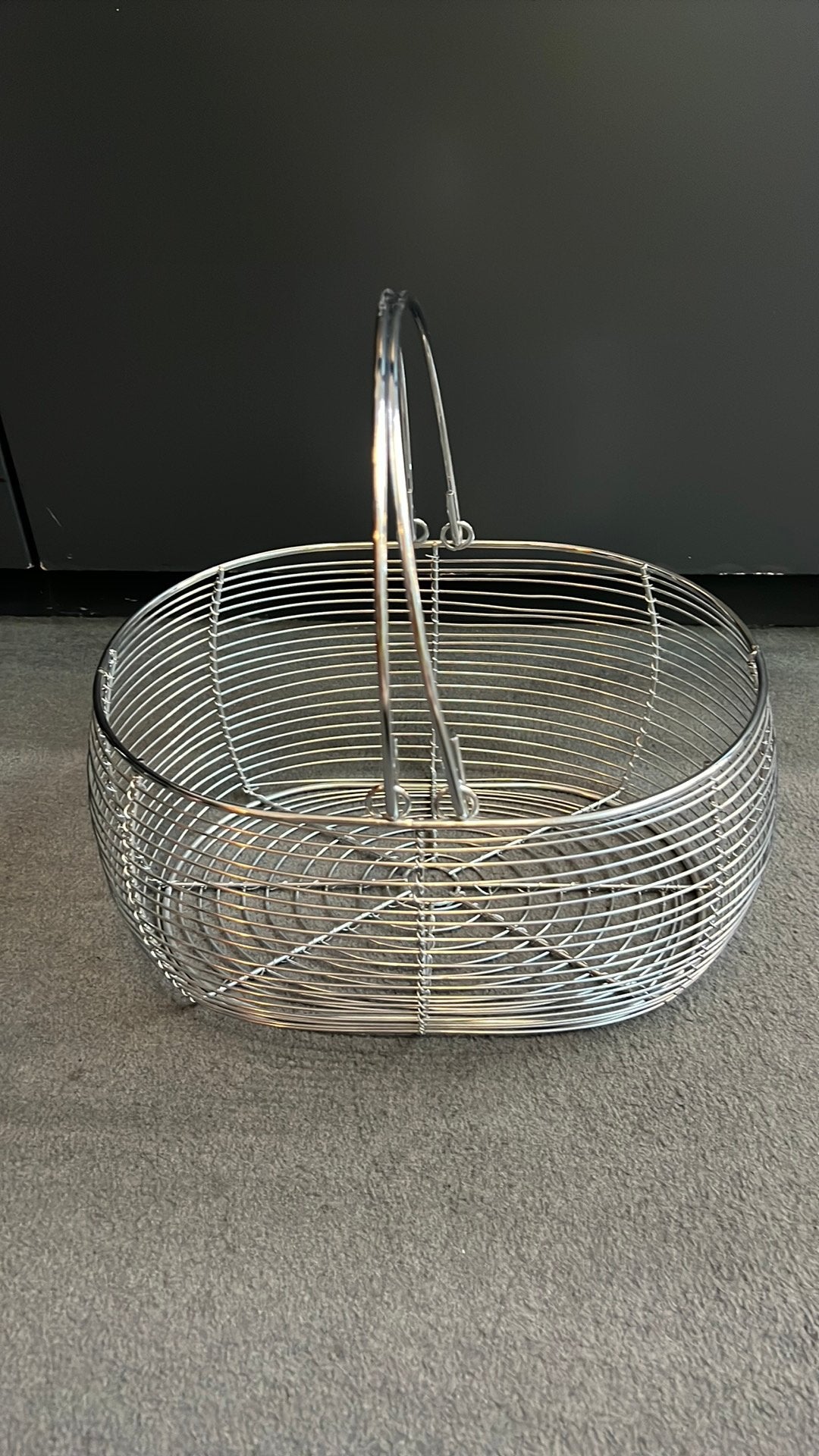 Panier en métal pour œufs, légumes ou fruits, Enlèvement, Comme neuf, Métal