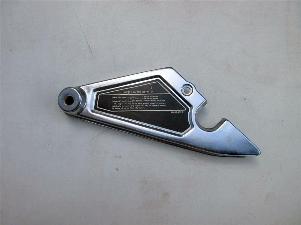Kawasaki KZ305 hielplaat rechts schild KZ 305 afdekplaat kap, Ophalen of Verzenden, Gebruikt