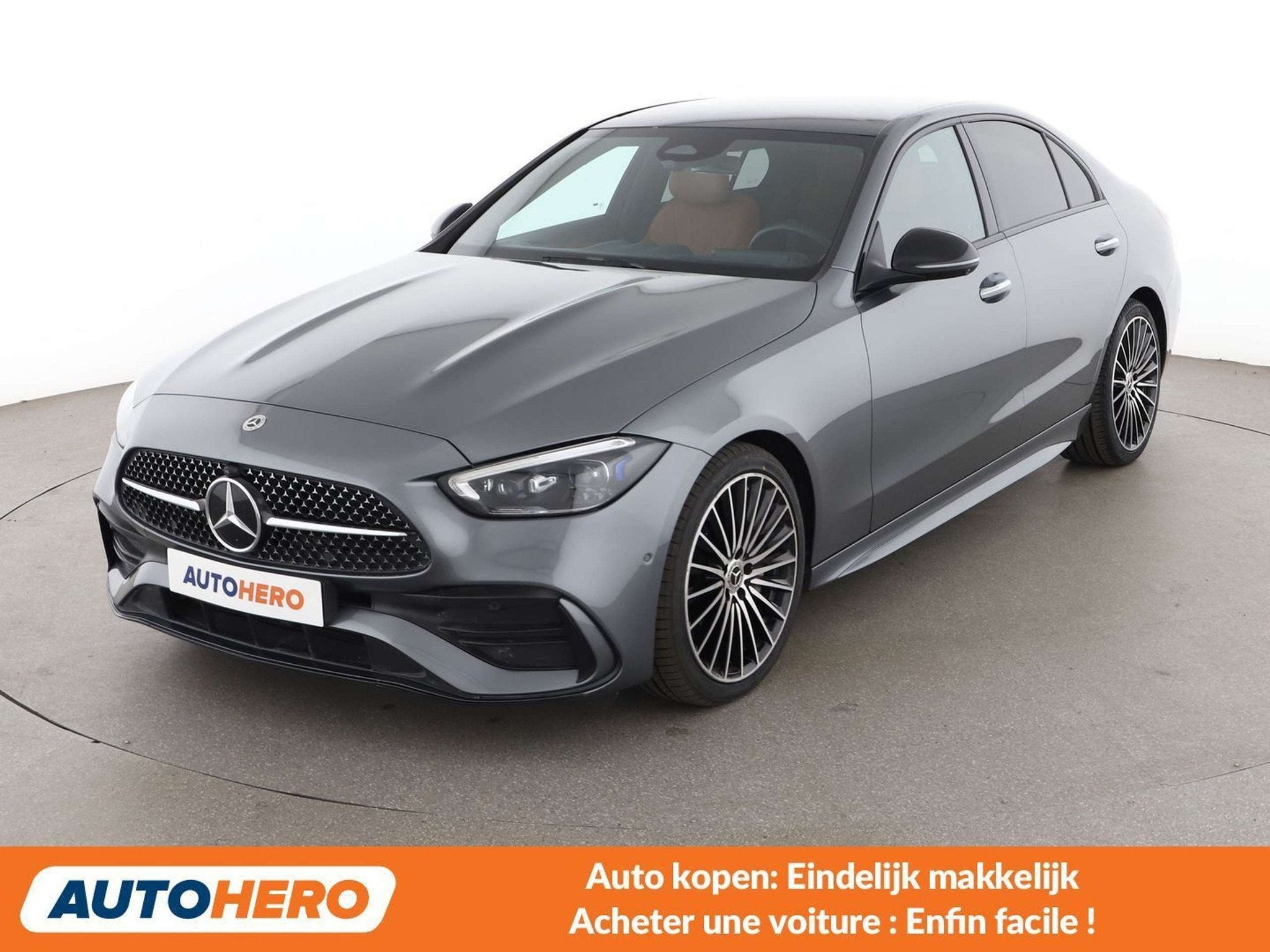 Mercedes-Benz C-Klasse 300 C 300 d Mild-Hybrid AMG Line, Autos, Cuir, Argent ou Gris, Achat, 140 g/km