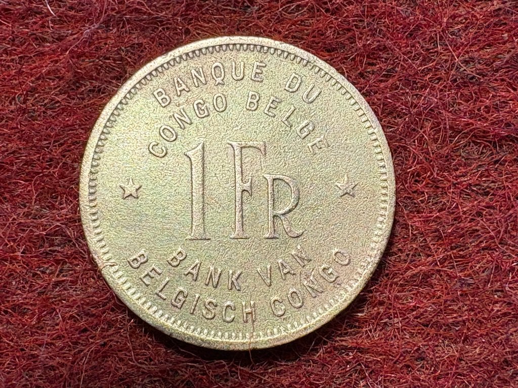 Congo Belge - 1 Franc 1944 (#039#), Enlèvement ou Envoi, Autres pays, Monnaie en vrac