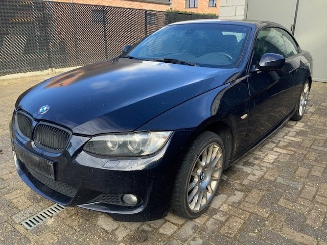 BMW 320D CABRIO, Auto's, Achterwielaandrijving, Zwart, Cabriolet, Blauw