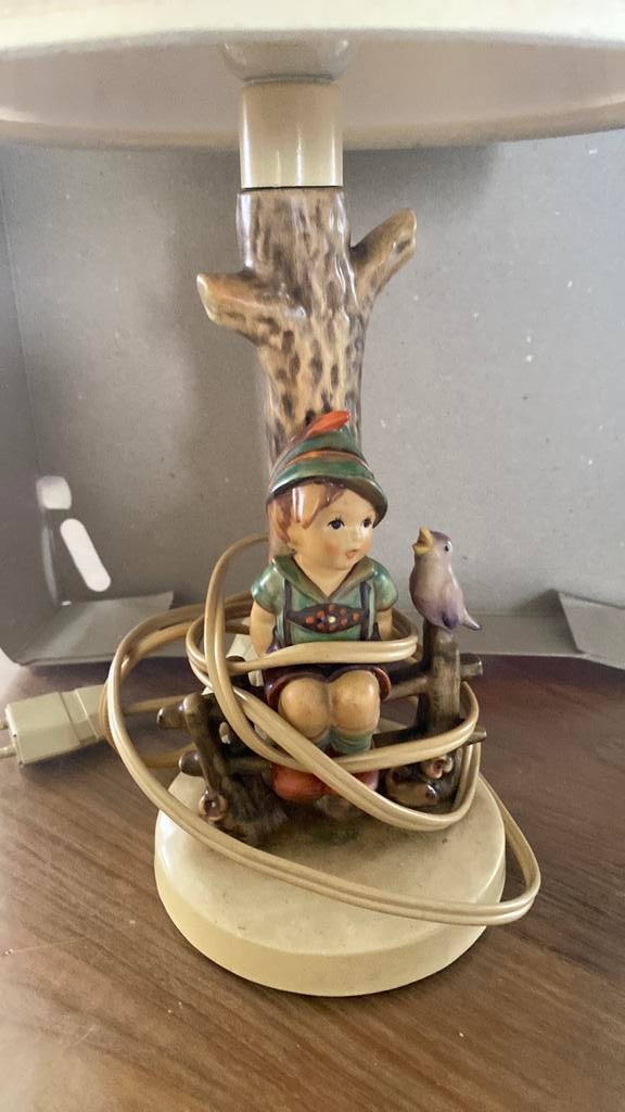 Goebel vintage tafellamp met originele lampenkap, Ophalen