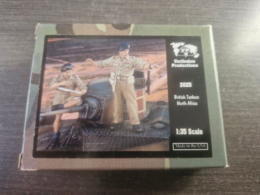 Verlinden 1/35 British Tankers North Africa 2 figs., Ophalen of Verzenden, Nieuw, 1:35 tot 1:50, Figuur of Figuren