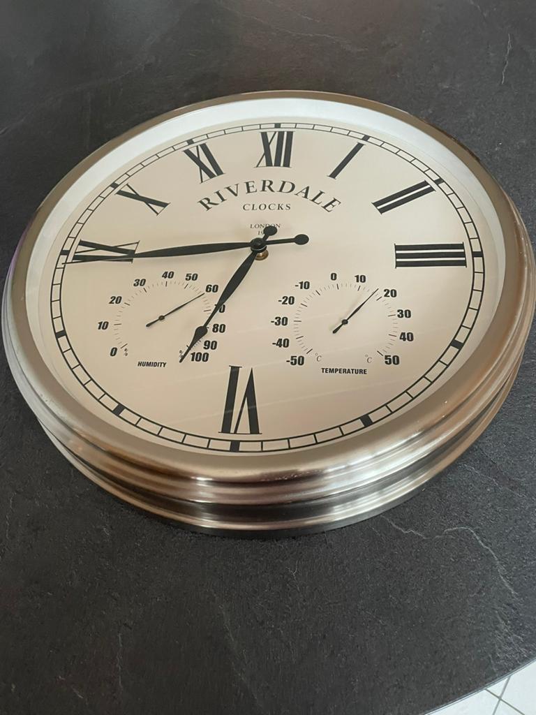 Horloge murale de température et d'humidité, Maison & Meubles, Accessoires pour la Maison | Horloges, Enlèvement ou Envoi, Comme neuf
