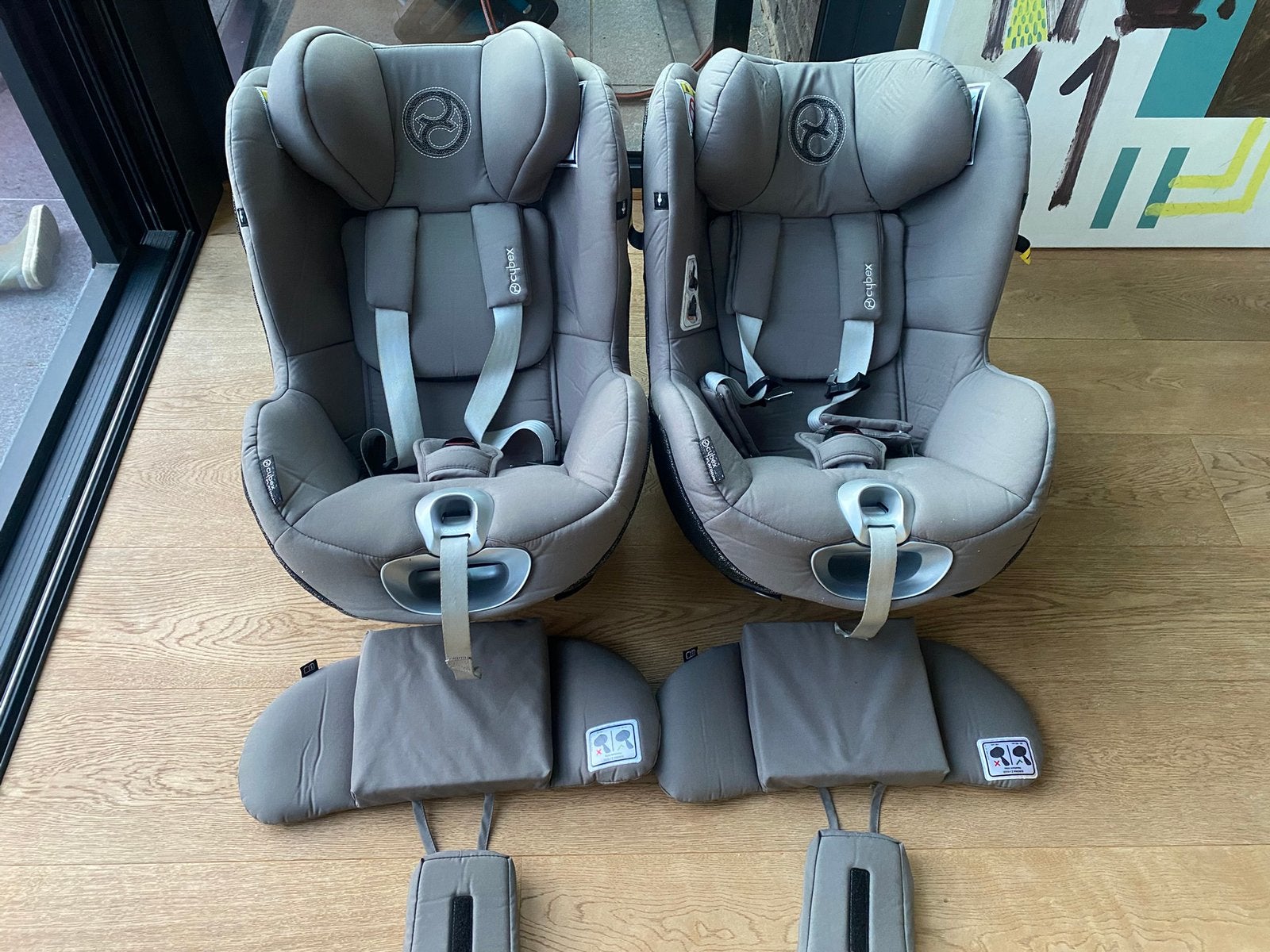 2x cybex Sirona z + basis + zomer-hoes, Gebruikt, 9 t/m 18 kg, Isofix, Slaapstand