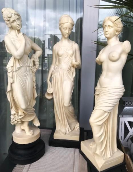 Godinnen Venus Hebe Marmer Beelden Grieks H 70😍😎💎💑🎁👌, Antiek en Kunst, Kunst | Beelden en Houtsnijwerken, Beeld, Natuurlijk materiaal