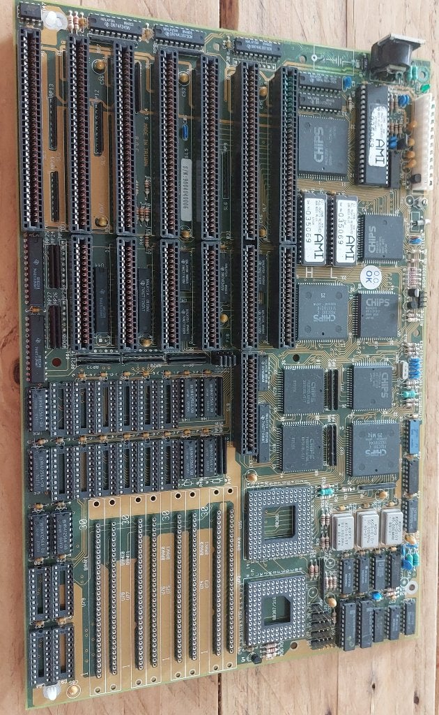 Carte mère Vintage 386 - TXM 6133-A (1990), Informatique & Logiciels, Cartes mères, Enlèvement, Neuf