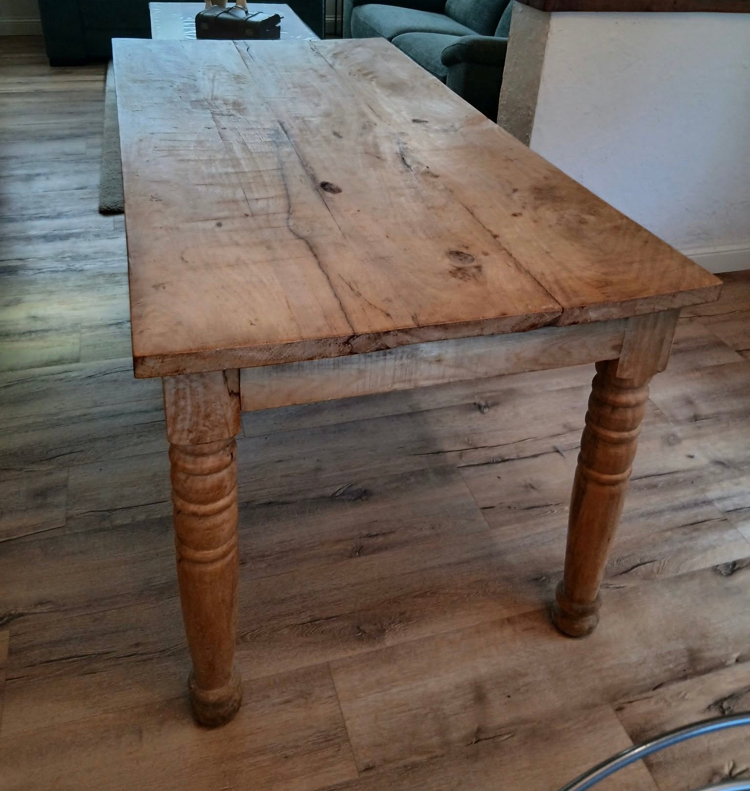Houten eettafel 160 cm, Huis en Inrichting, Ophalen, Zo goed als nieuw, 150 tot 200 cm