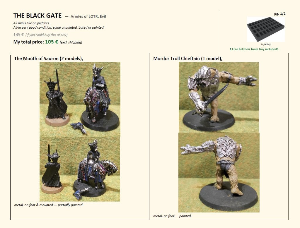 The Black Gate (Evil)  ME SBG Games workshop, Enlèvement ou Envoi, Neuf, Le Seigneur des Anneaux, Figurine(s)