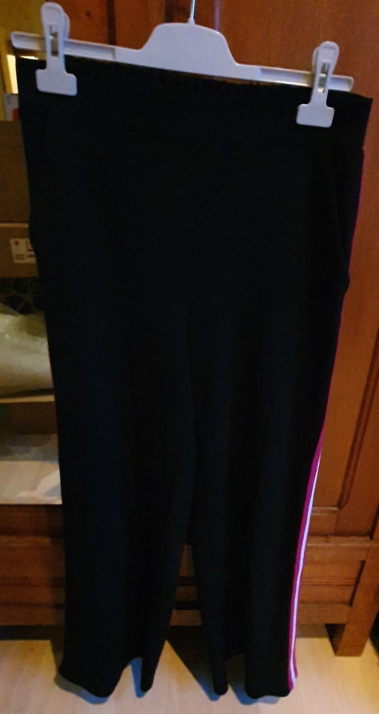 Vero Moda wide leg broek met zijstreep - M, Maat 38/40 (M), Meerkleurig, Vero Moda, Ophalen of Verzenden