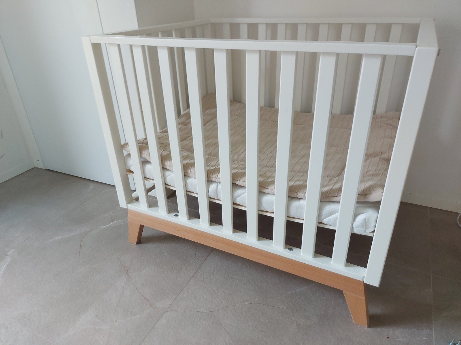 Babypark Malmo Pericles wit - Ref pk 700, Kinderen en Baby's, Ophalen, Gebruikt, Rechthoekig, In hoogte verstelbaar