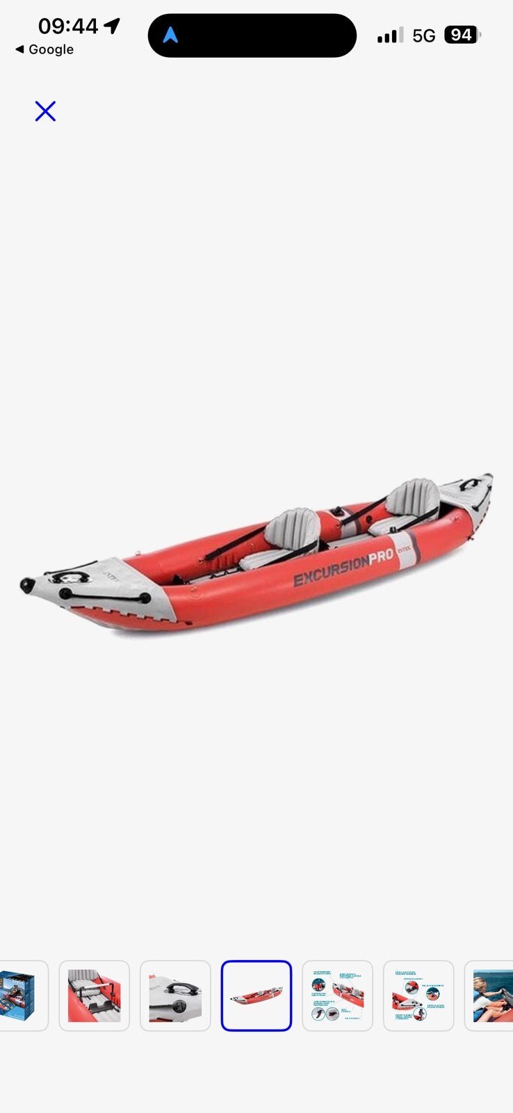 2-persoons opblaasbare Kajak/kano, Watersport en Boten, Kajaks, Ophalen, Zo goed als nieuw, 2-persoons