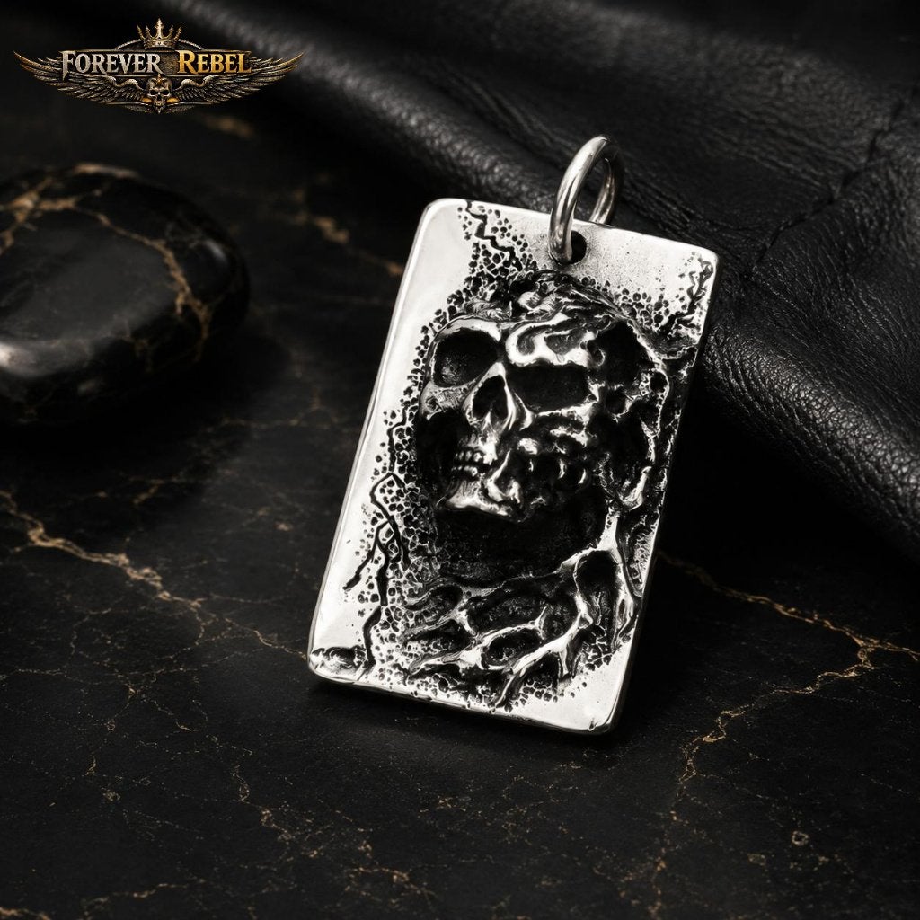 Memento Black - 925 Zilver, Handtassen en Accessoires, Kettinghangers, Overige voorstellingen, Nieuw, Ophalen of Verzenden, Zilver