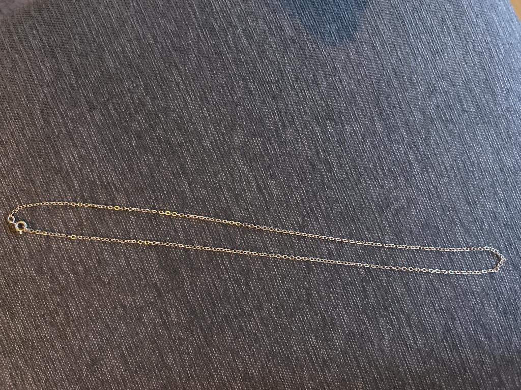 Ketting en ring goud 14K, Handtassen en Accessoires, Kettingen, Ophalen, Zo goed als nieuw, Goud, Goud