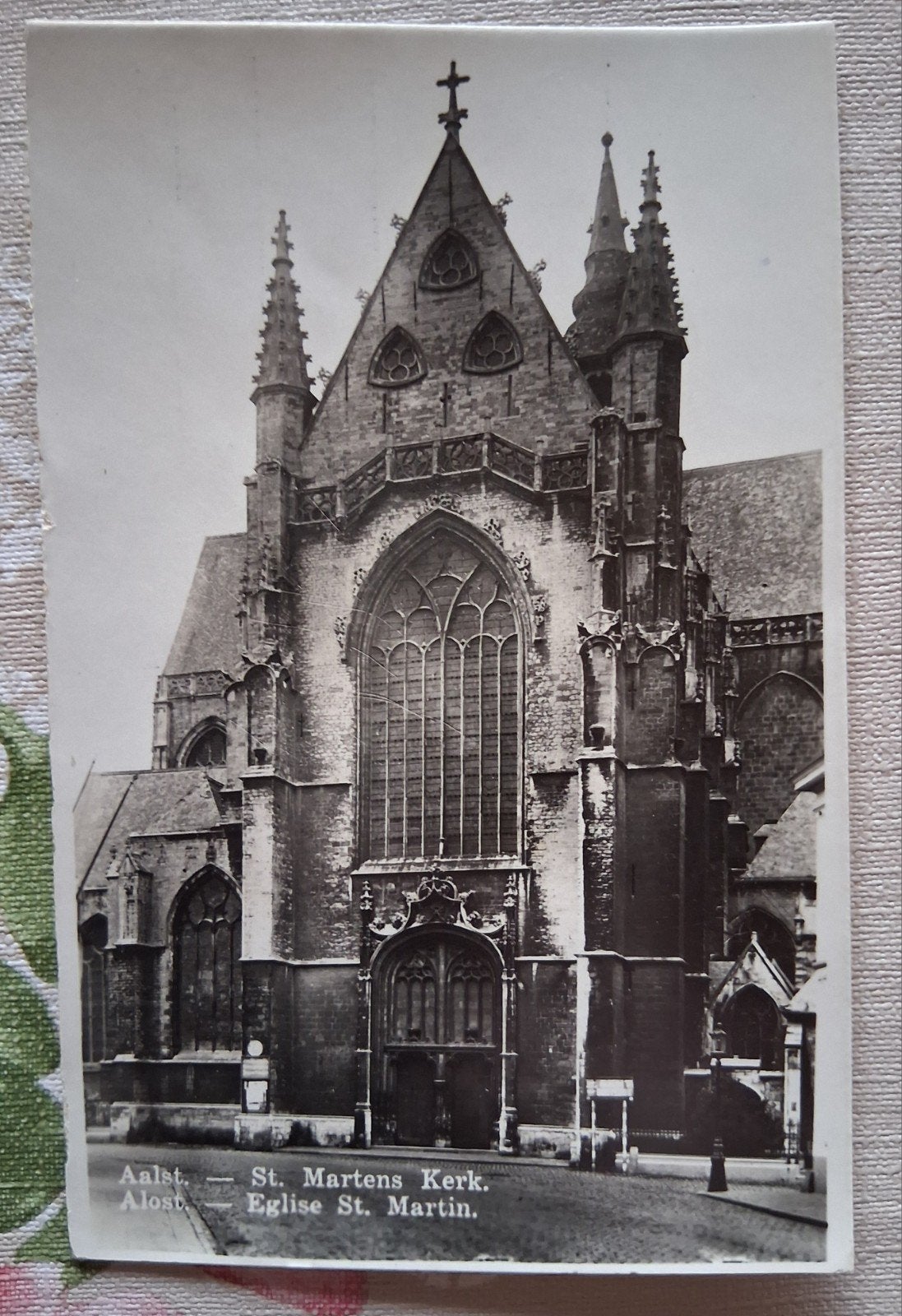 vintage Postkaart St. Martinuskerk van Aalst, Ophalen of Verzenden
