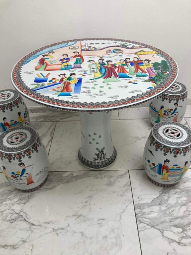 vintage Chinese tafelset, Ophalen