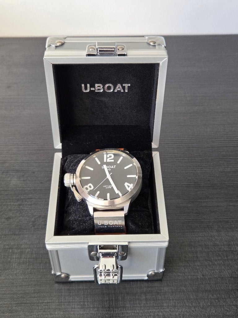 U-BOAT uurwerk, Handtassen en Accessoires, Horloges | Heren, Overige merken, Staal, Polshorloge, Ophalen of Verzenden