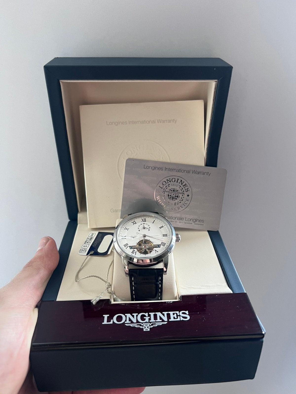 Longines automatic, Bijoux, Sacs & Beauté, Montres | Hommes, Enlèvement ou Envoi, Comme neuf