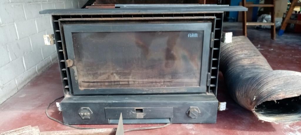 inbouwcassette FLAM, Enlèvement, Utilisé, Encastré, Cheminée au bois