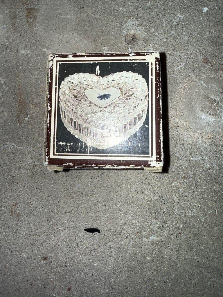 Boîte cœur en cristal au plomb HORBAUER Collection, Enlèvement ou Envoi