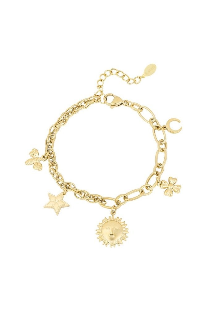 celestial charms armband, Handtassen en Accessoires, Ophalen of Verzenden, Nieuw, Staal
