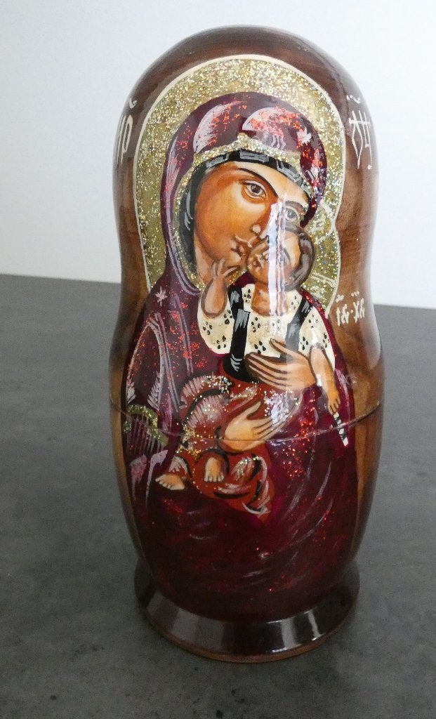 Russische religieuze nestpoppen Matroesjka [1759], Antiquités & Art, Antiquités | Objets religieux, Enlèvement ou Envoi