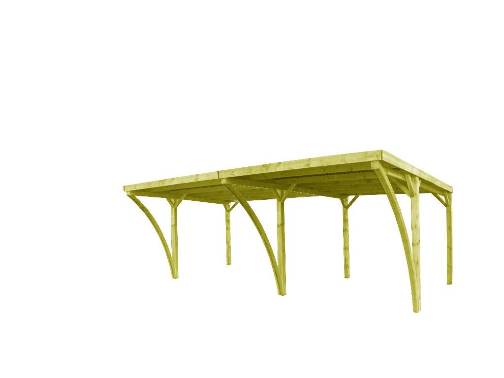 Carport dubbel Capri 600x500cm, Tuin en Terras, Ophalen of Verzenden, Nieuw, Carport