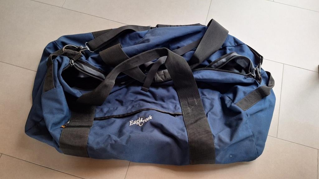 Duffel Cargo Eagle Creek 110L, Ophalen, 30 cm of meer, Gebruikt, Blauw