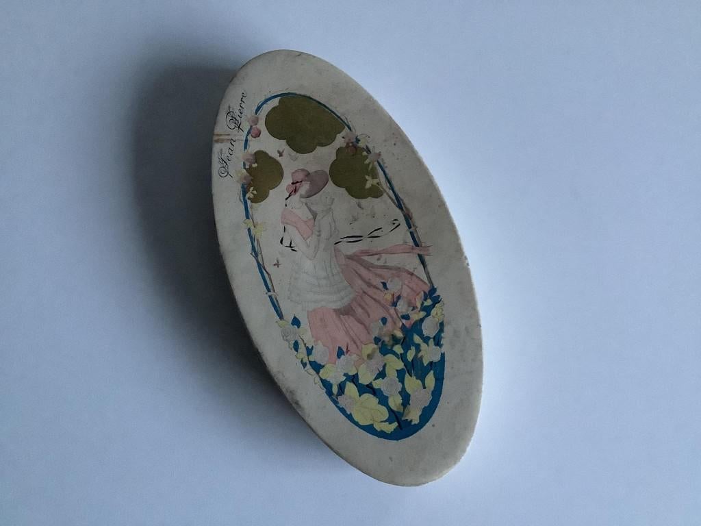Art deco geboortedoosje – doopsuiker moeder met kind, Verzamelen, Ophalen of Verzenden