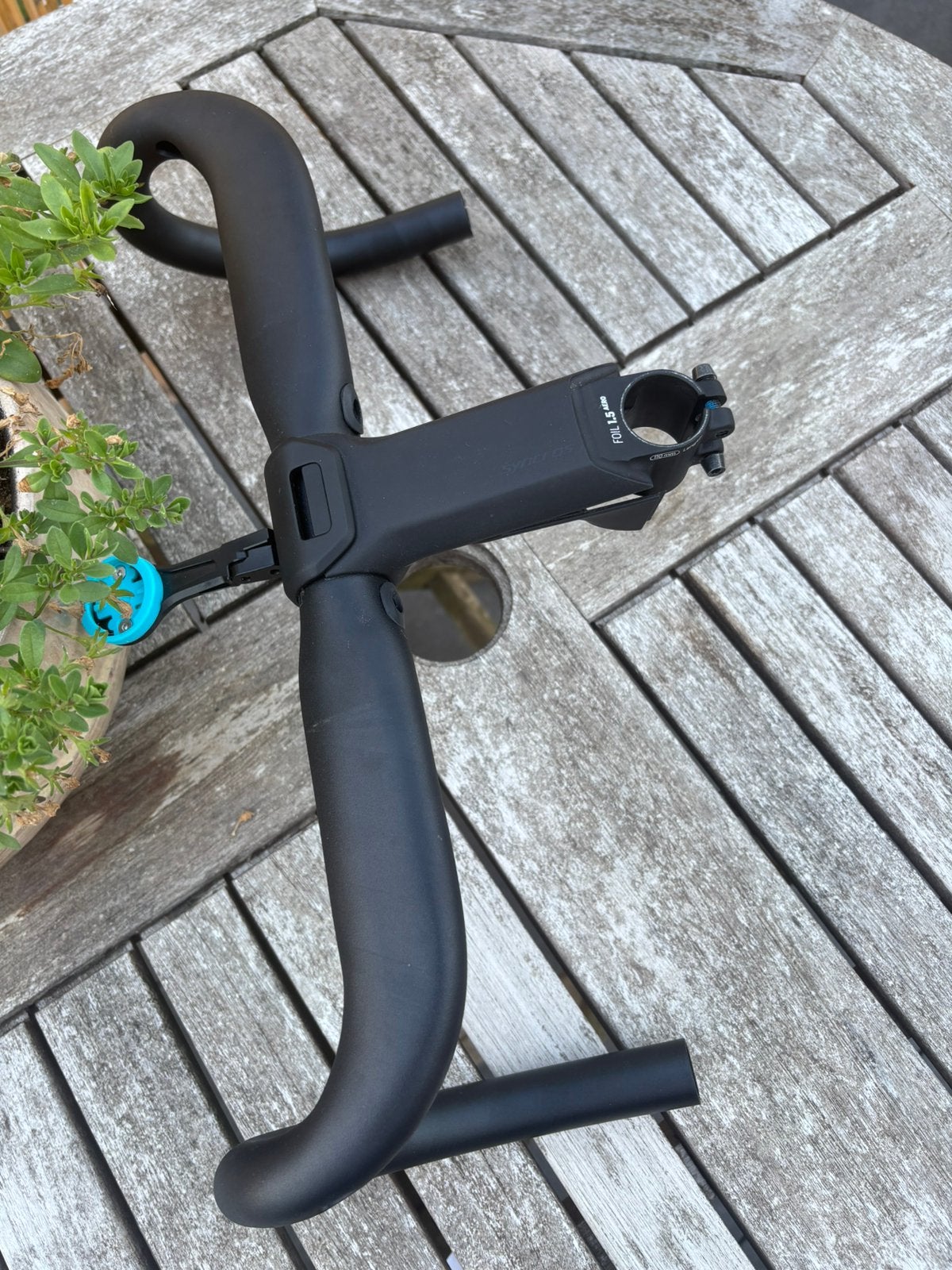 Syncros creston 2.0 stuur + foil earo 1.5 stuurpen, Vélos & Vélomoteurs, Vélos Pièces, Gravelbike, Comme neuf, Aluminium, Guidon