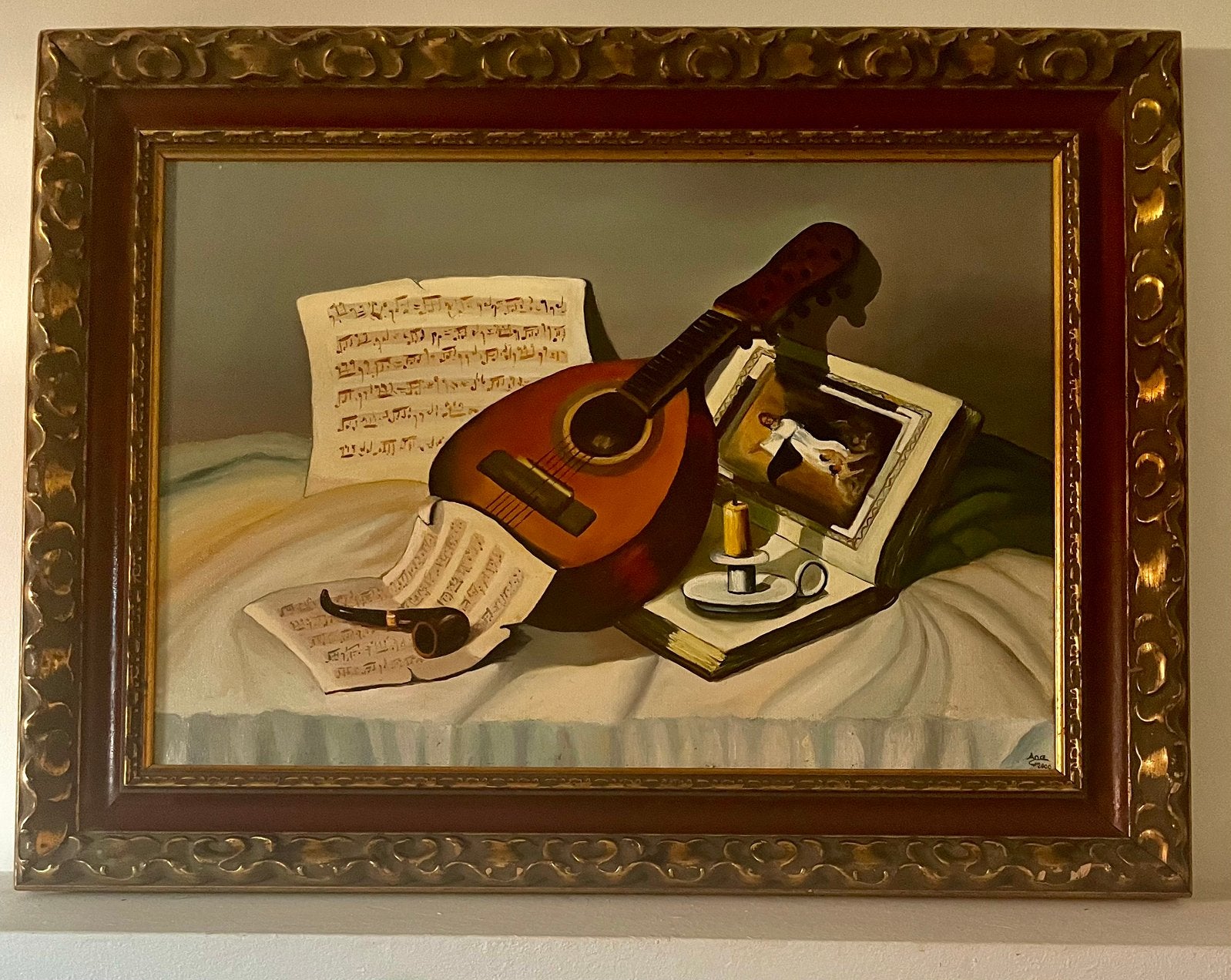 Peinture morte a l’huile sur toile, Enlèvement